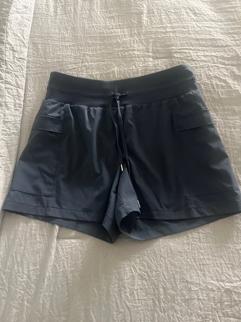 Athletic Drawstring Navy Women's Performance Shorts